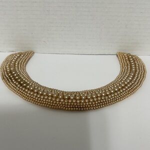 Vintage 50s Beaded Collar Made in Japan